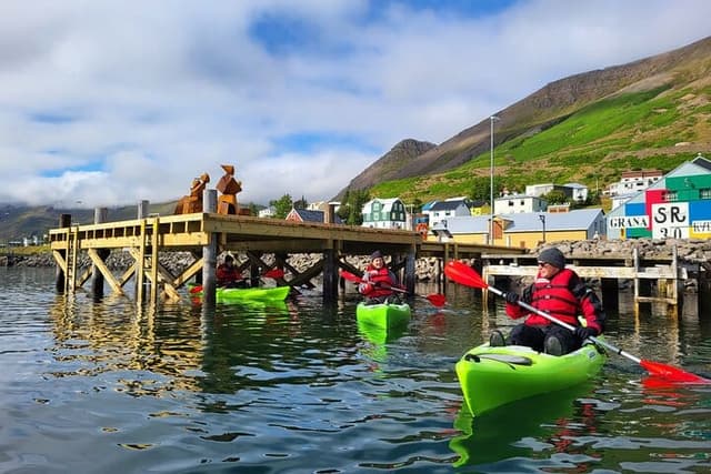 Guided kayak tour in Siglufjörður / Siglufjordur.