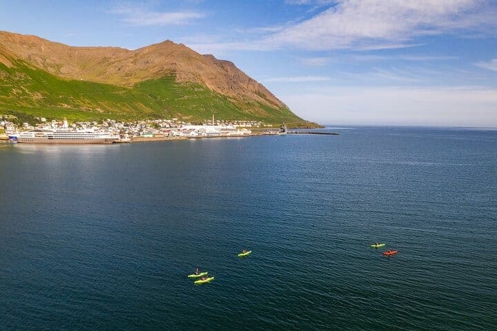 Guided kayak tour in Siglufjörður / Siglufjordur.