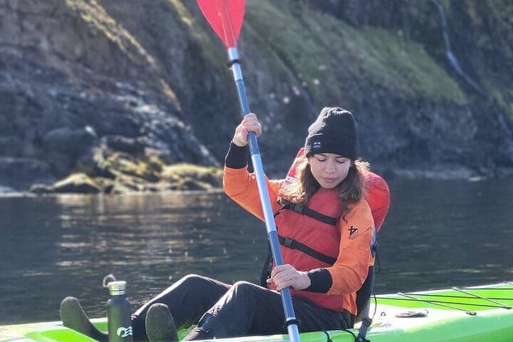 Guided kayak tour in Siglufjörður / Siglufjordur.