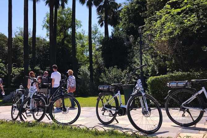 Private Old and new Athens e-bike tour with food tasting