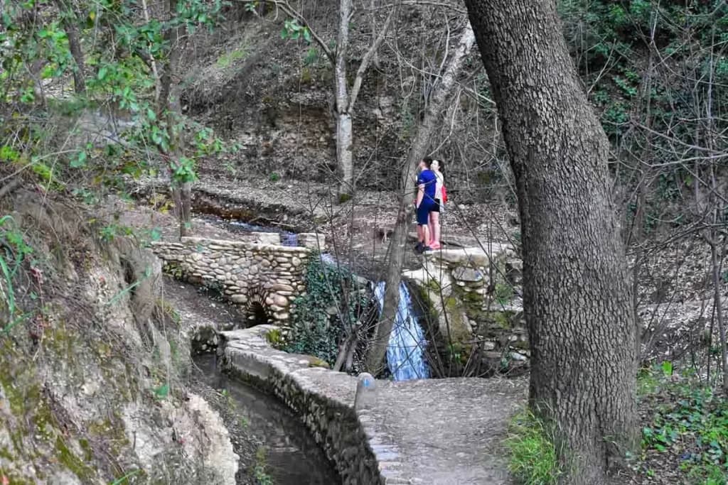Natural park hiking near Alhambra, Granada