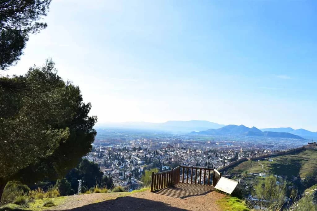 Natural park hiking near Alhambra, Granada