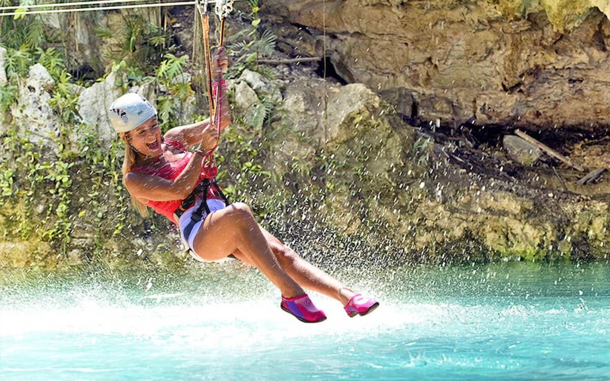 Canyoning & Zipline Polylimnio Waterfalls (Beginner friendly)