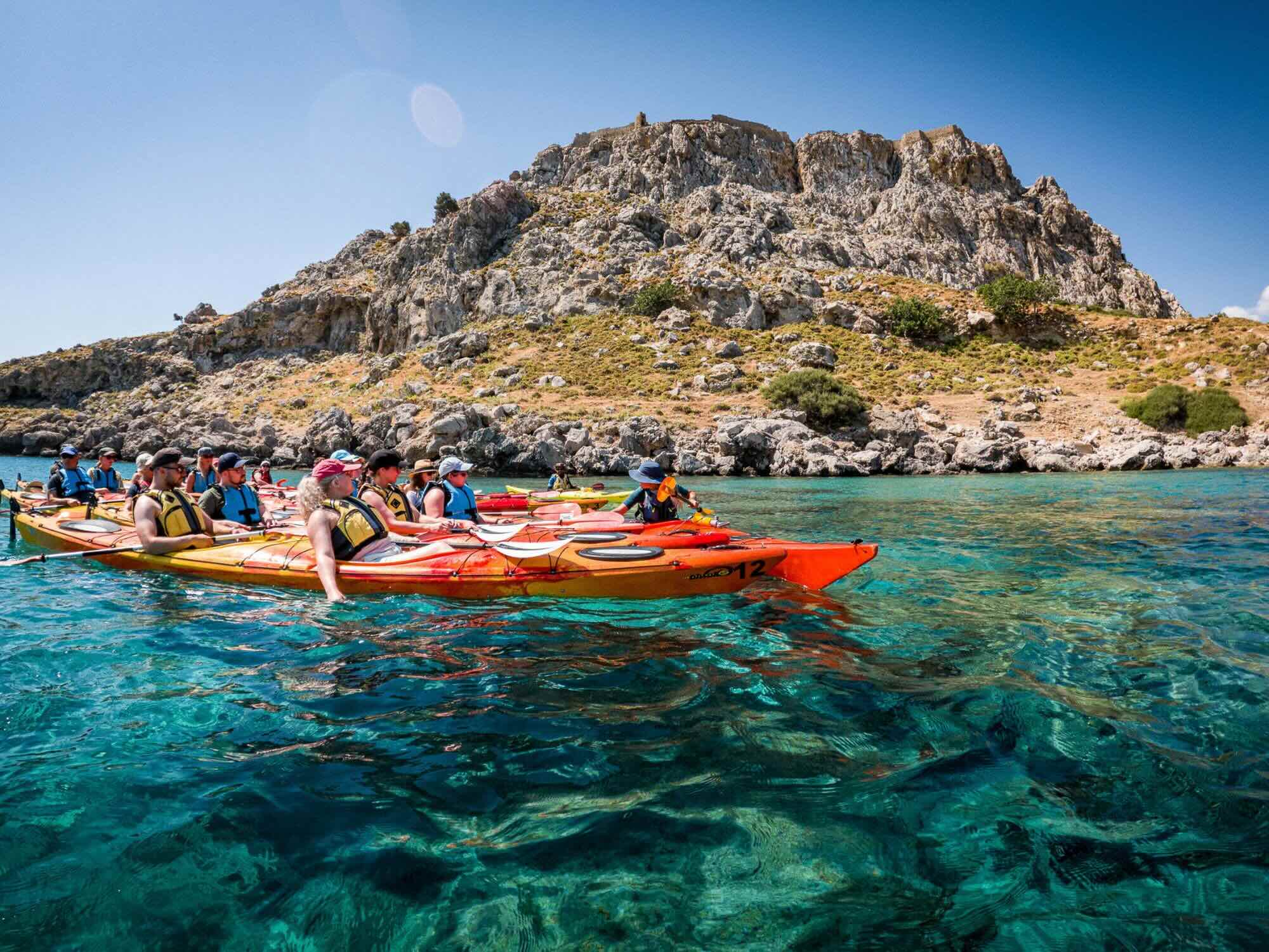 Sea Kayaking Tour - The Red Sand Beach, Greece