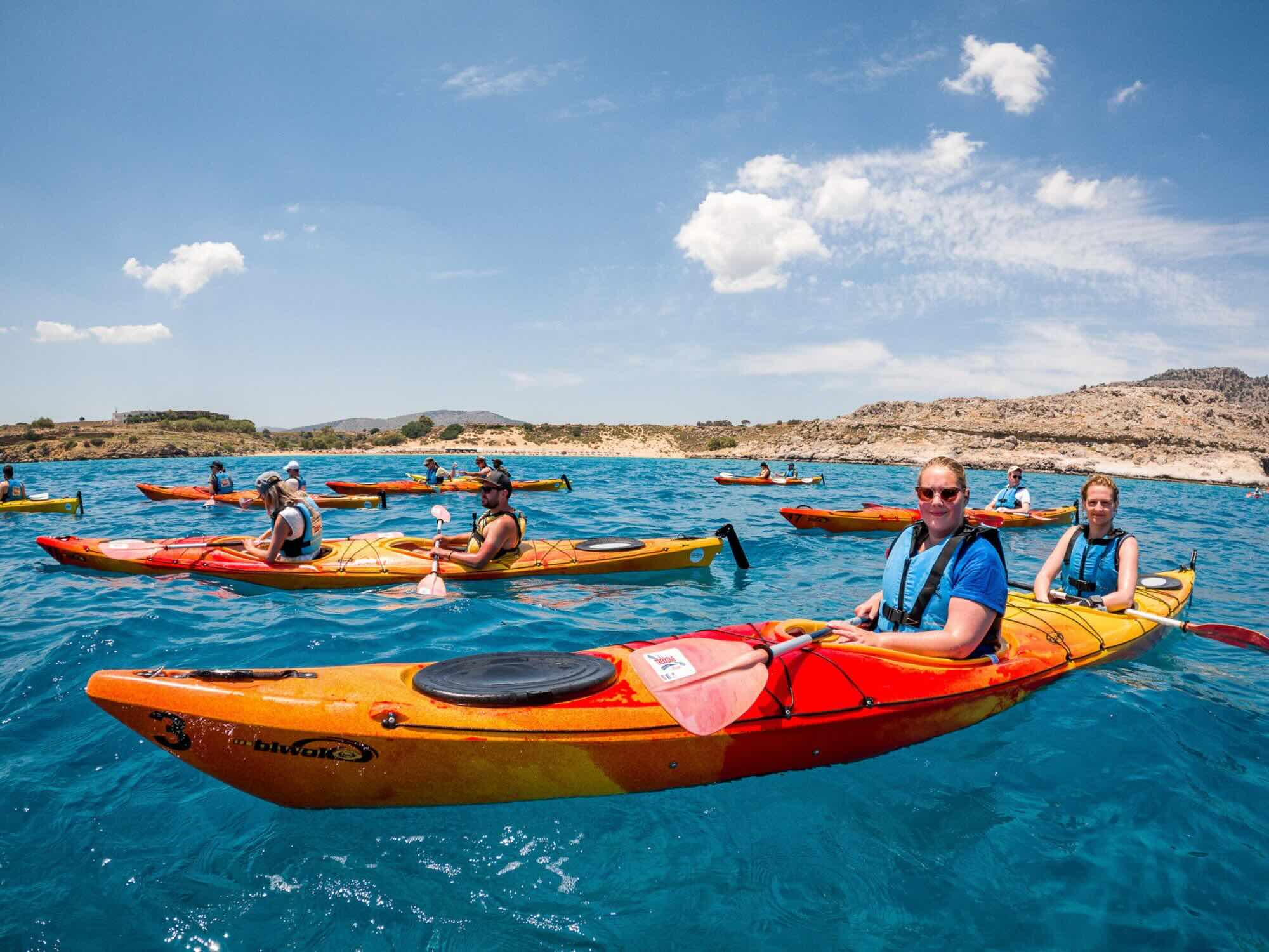 Sea Kayaking Tour - The Red Sand Beach, Greece