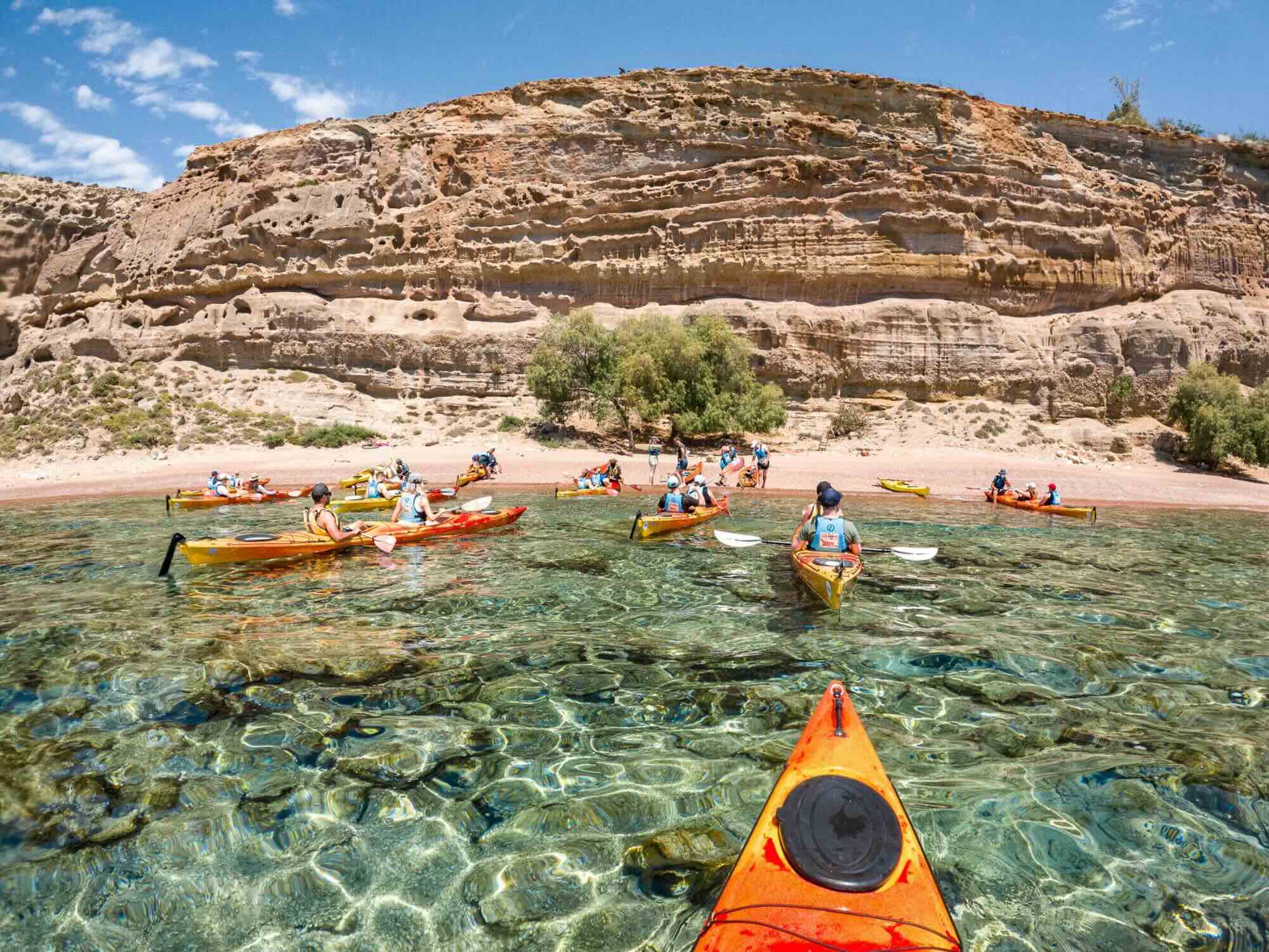Sea Kayaking Tour - The Red Sand Beach, Greece
