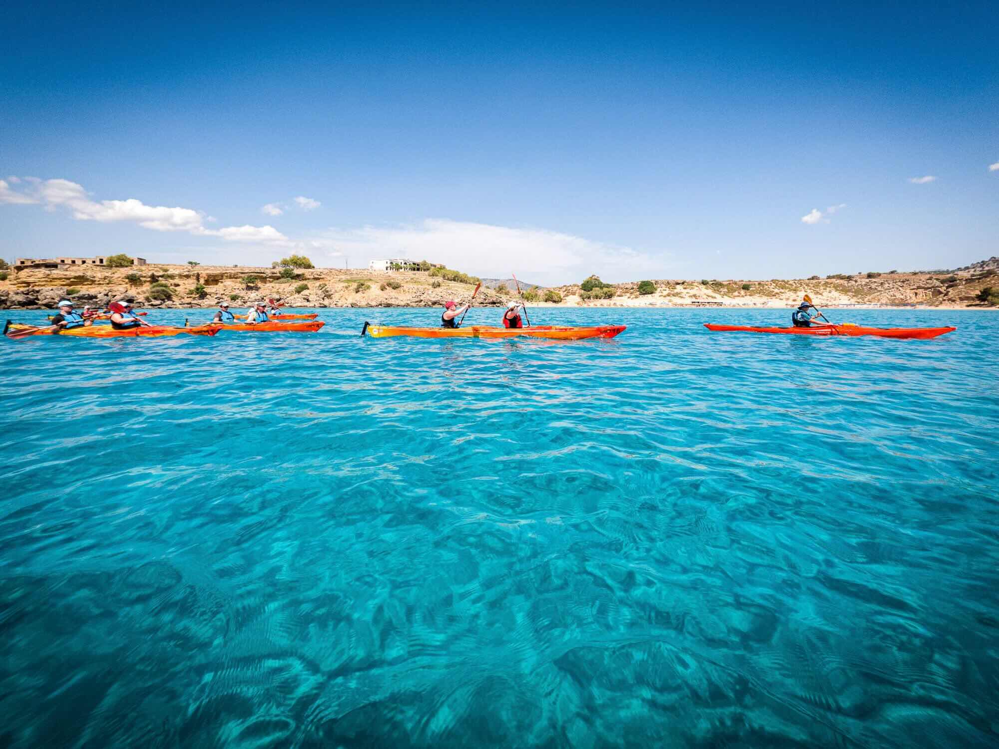 Sea Kayaking Tour - The Red Sand Beach, Greece