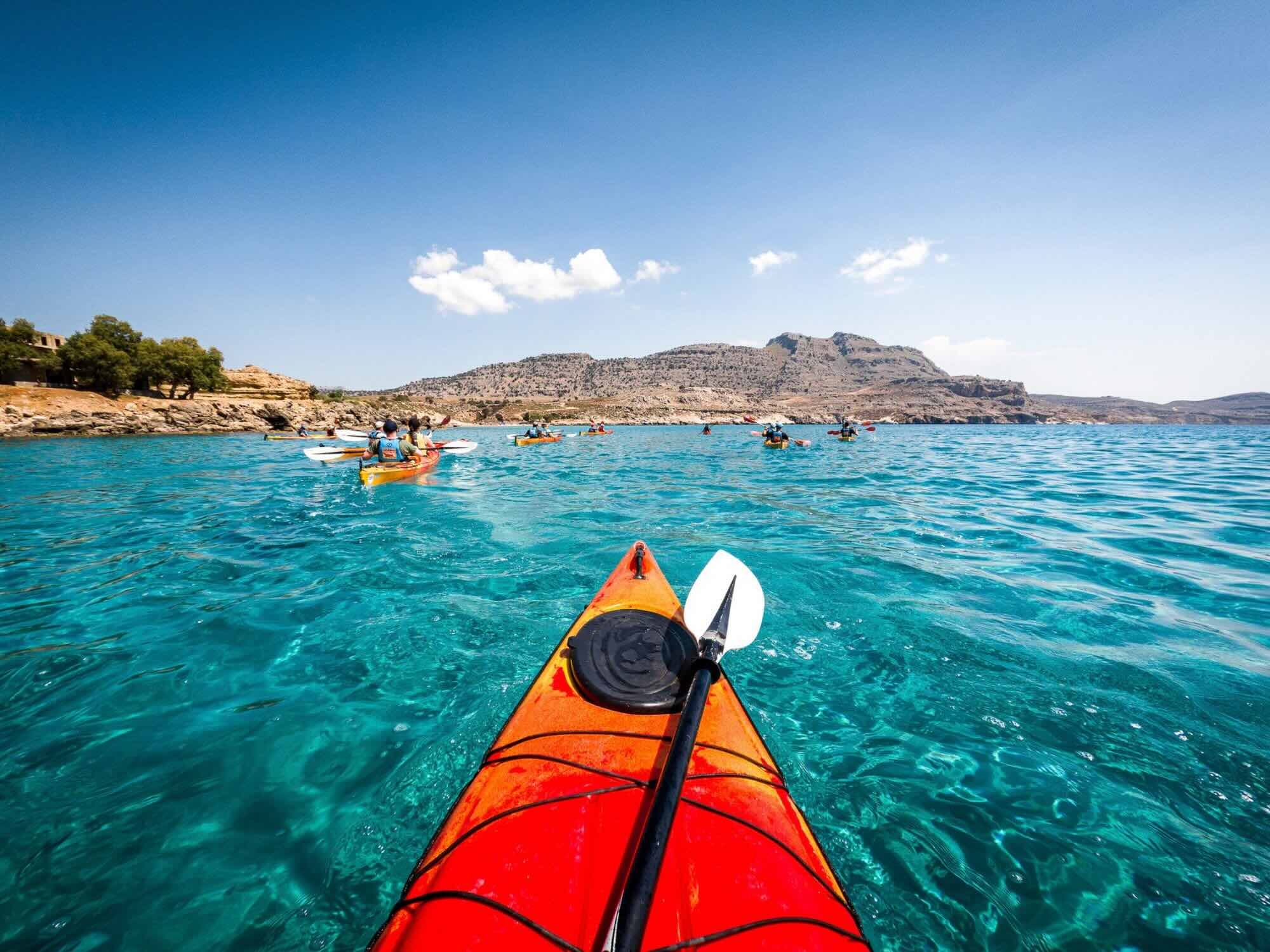 Sea Kayaking Tour - The Red Sand Beach, Greece