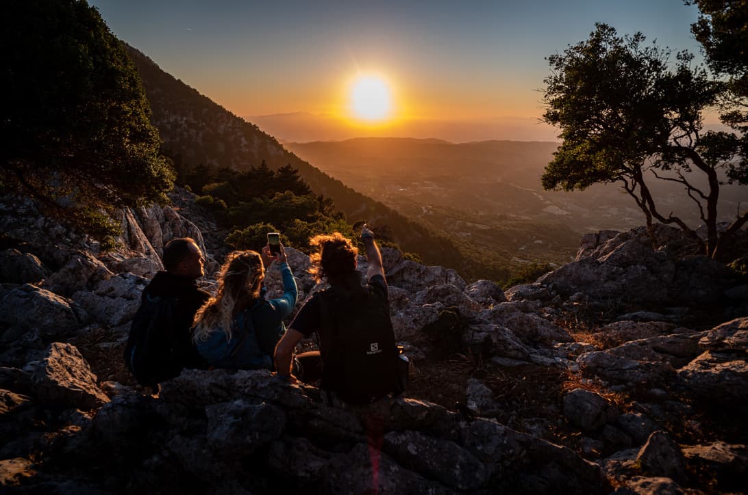 Amazing Sunset Hike Profitis Ilias, Greece