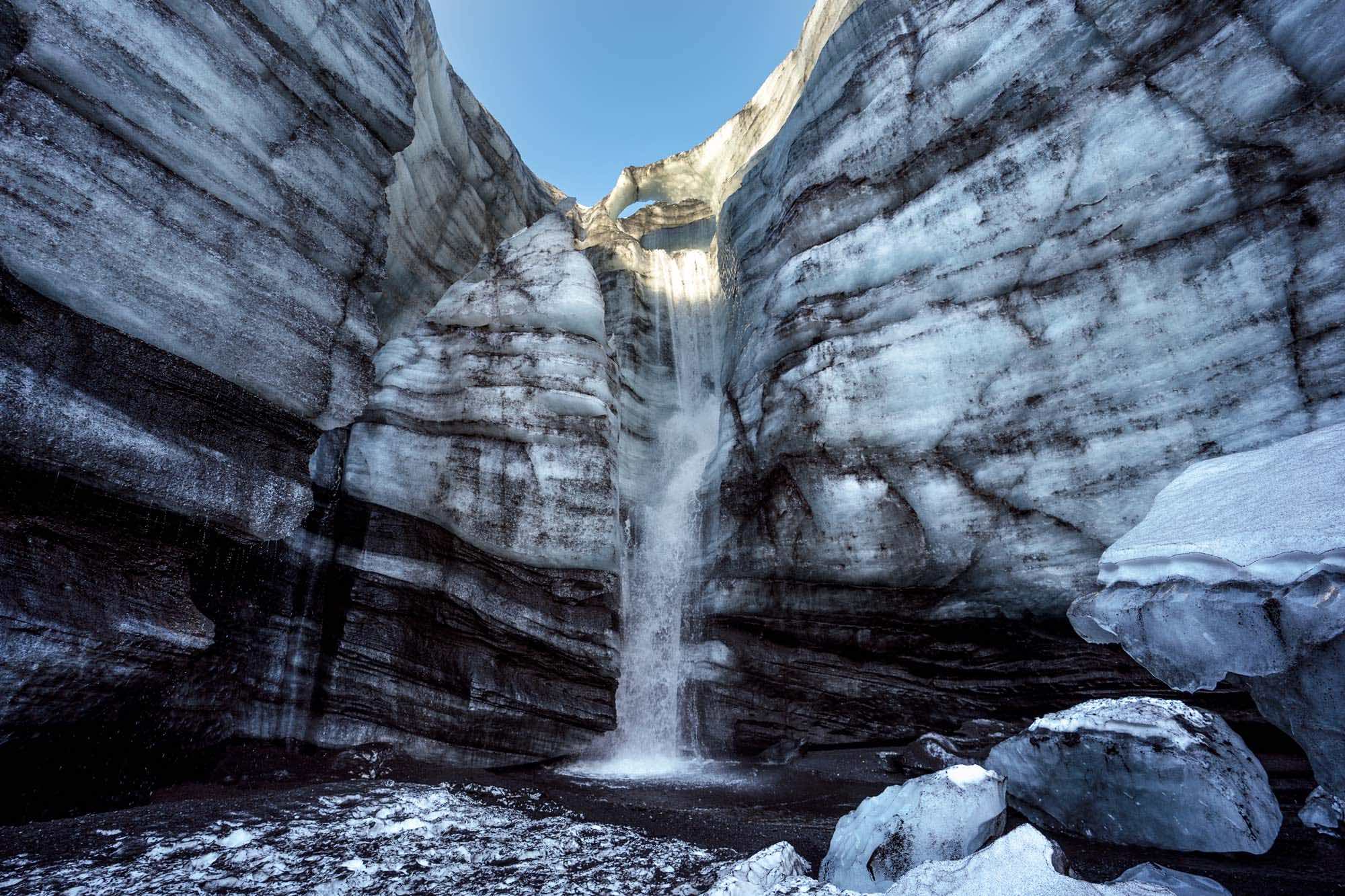 Ice Cave Katla, South Coast Waterfalls & Black Sand Beach Private Tour