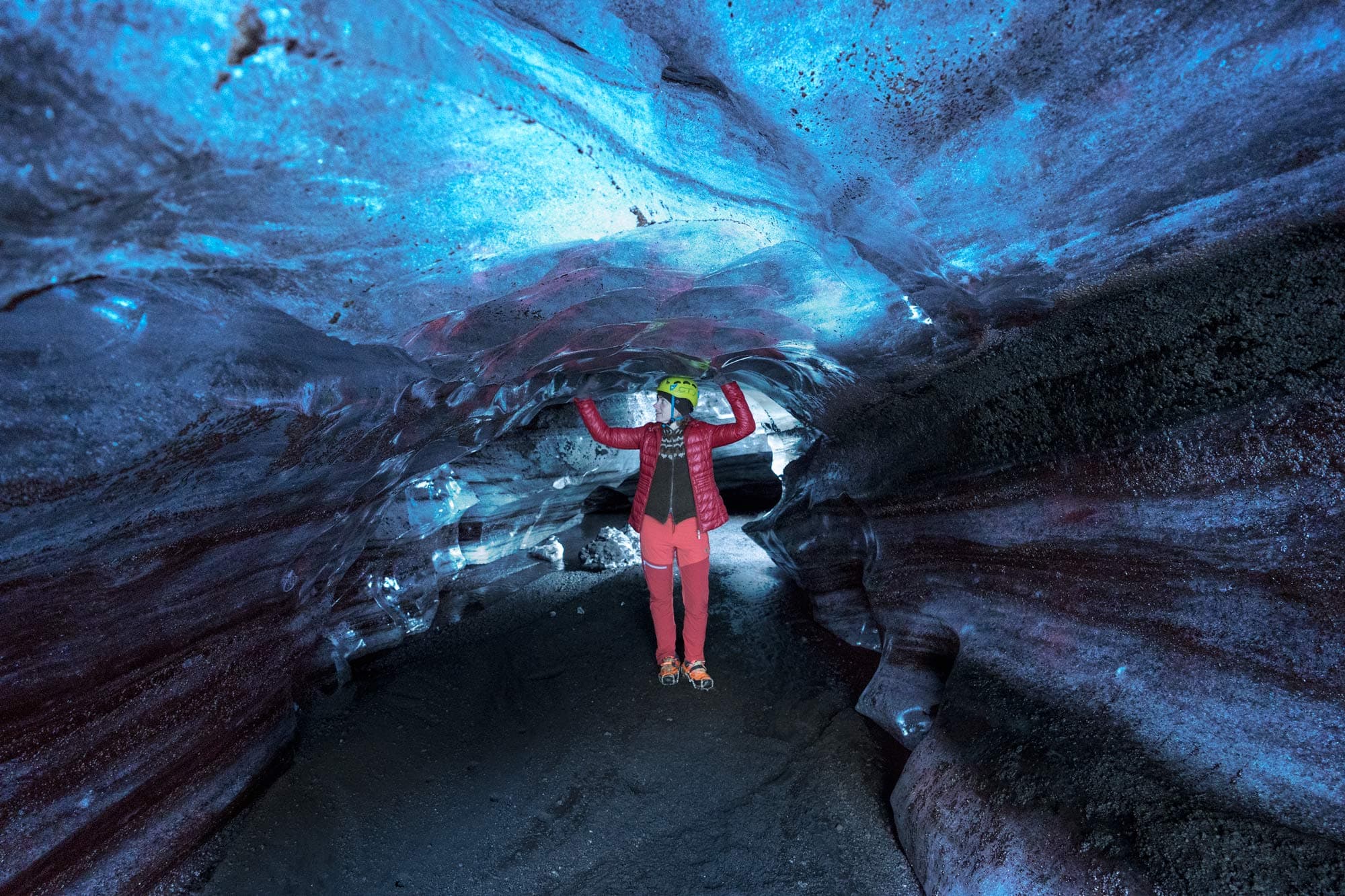 Ice Cave Katla, South Coast Waterfalls & Black Sand Beach Private Tour