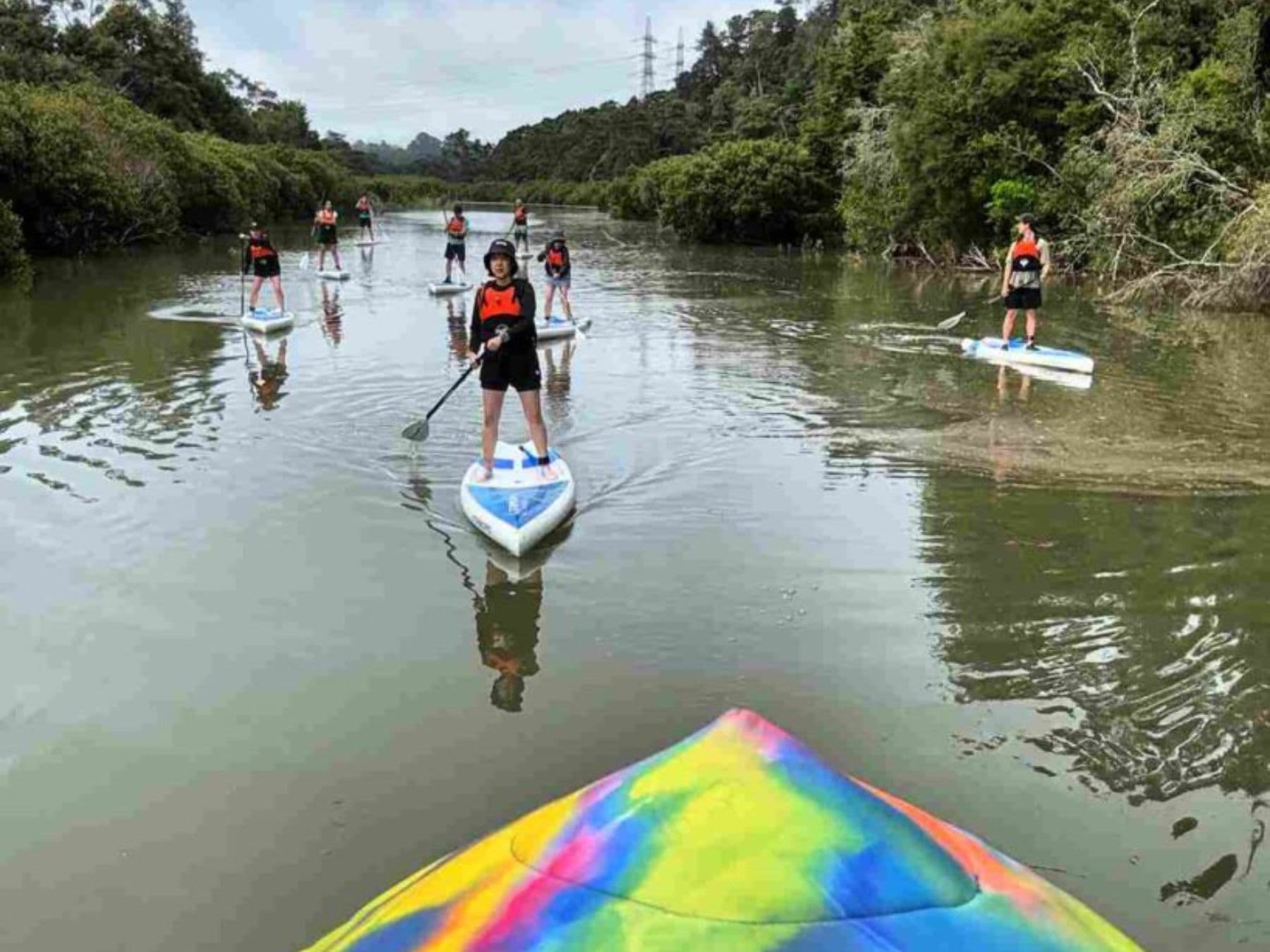 Stand-Up Paddle Boarding Tour to Lucas Creek Waterfall | Auckland