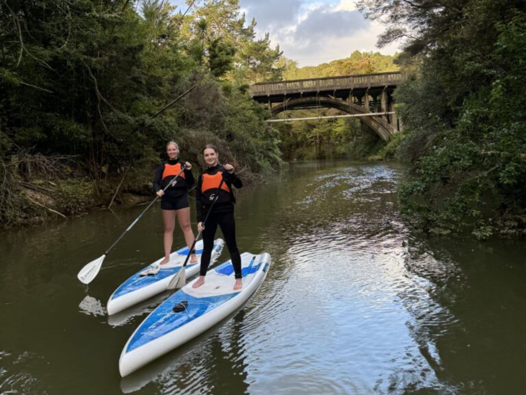 Stand-Up Paddle Boarding Tour to Lucas Creek Waterfall | Auckland