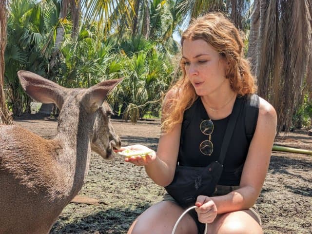 Conservation volunteer along the Oaxaca Coast