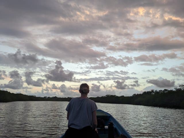 Conservation volunteer along the Oaxaca Coast