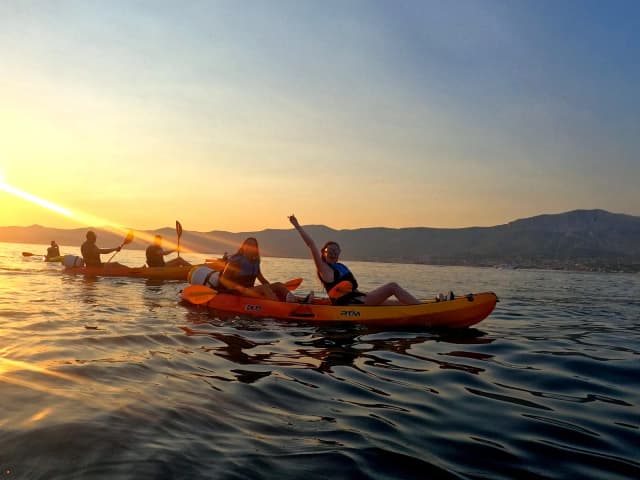 Split Sunset Sea Kayaking Tour with wine