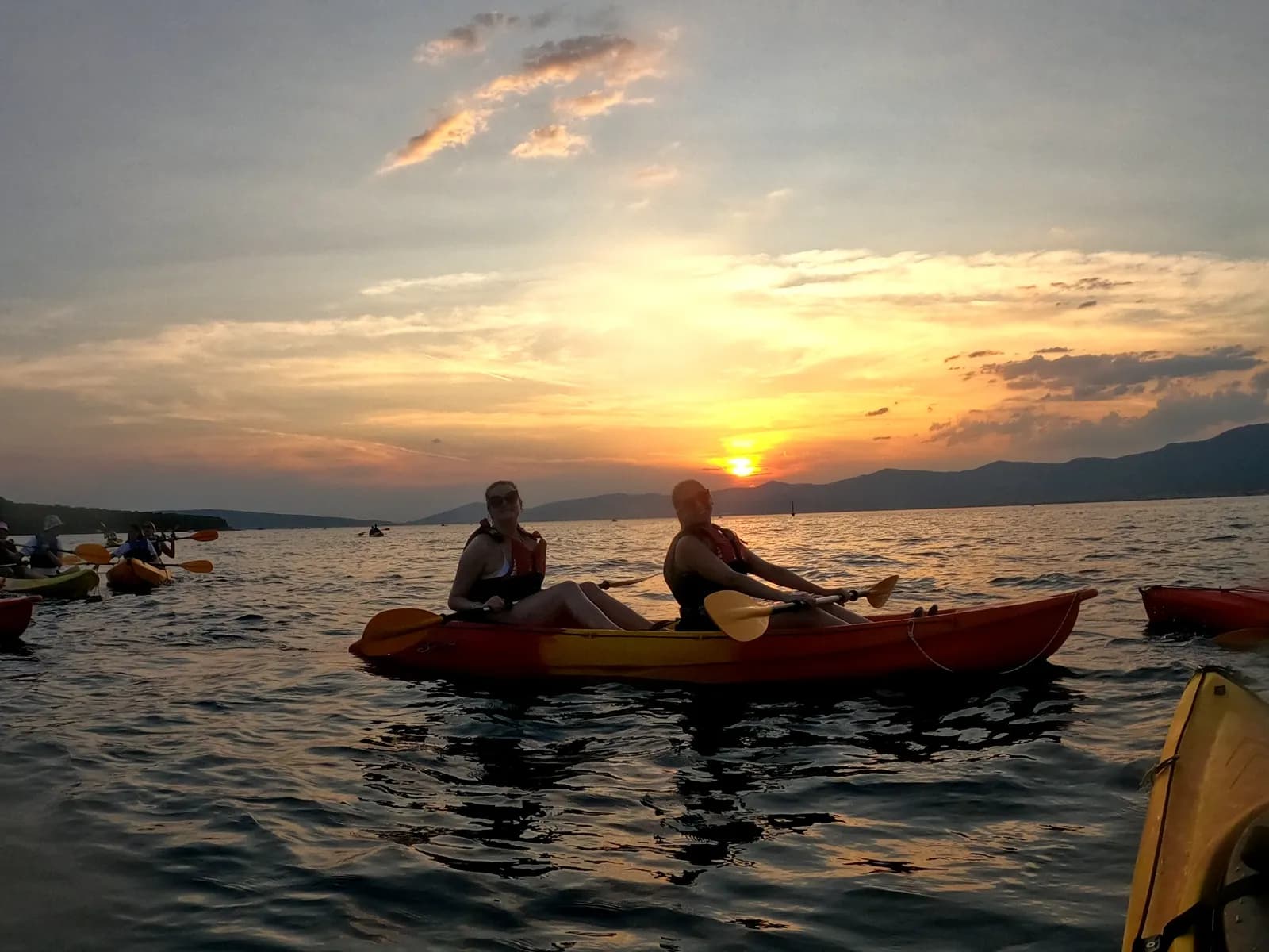 Split Sunset Sea Kayaking Tour with wine