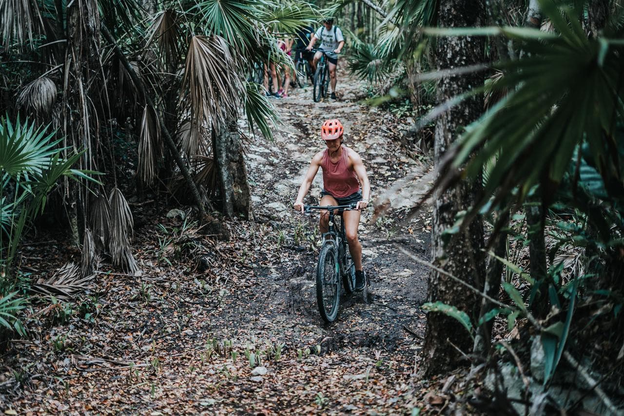 Tulum Cenote Trail Bike Tour - 3 Cenotes, Zip Lines, Canoe & Jungle