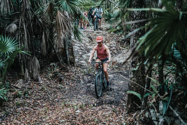 Tulum Cenote Trail Bike Tour - 3 Cenotes, Zip Lines, Canoe & Jungle