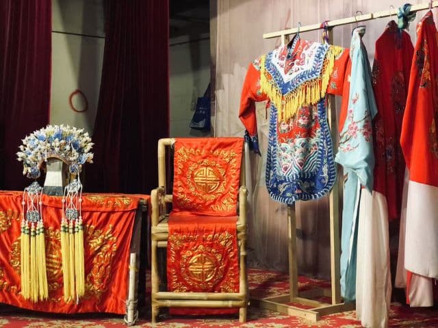 Backstage of Sichuan Opera