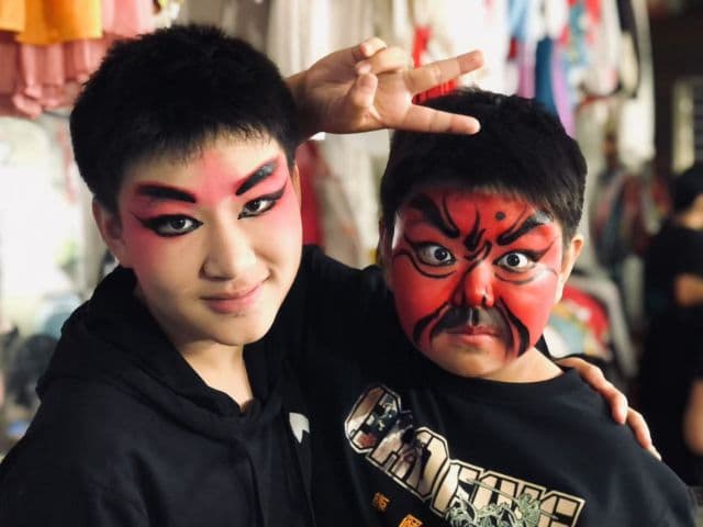 Backstage of Sichuan Opera