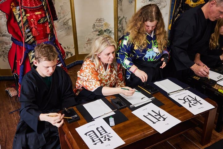 Learning the Zen of Japanese Calligraphy in a kimono | Osaka