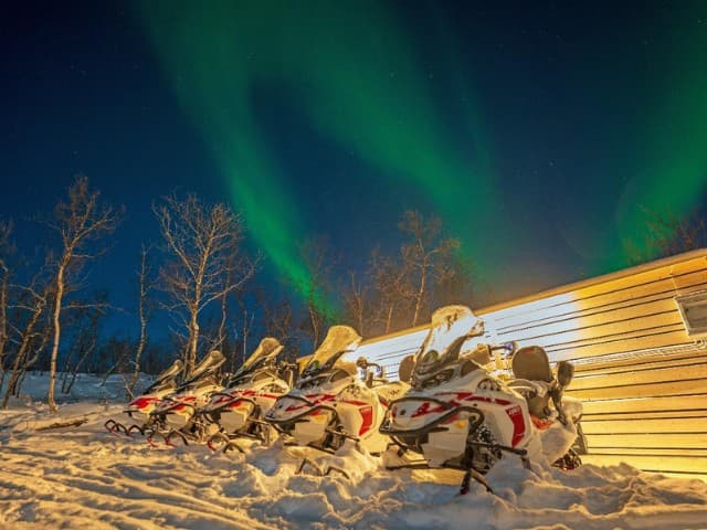 Aurora Electric Snowmobile Adventure | Abisko, Sweden