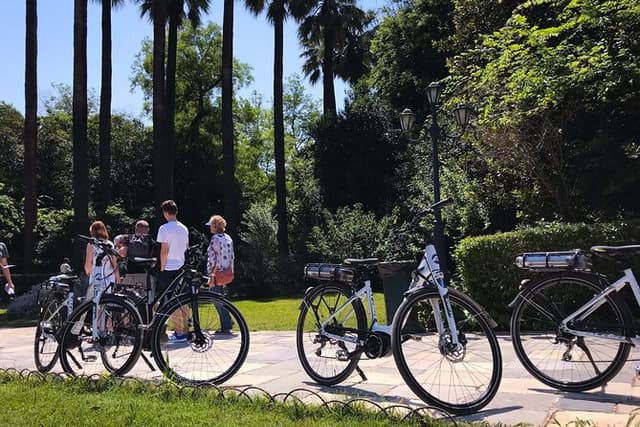 Private Old and new Athens e-bike tour with food tasting