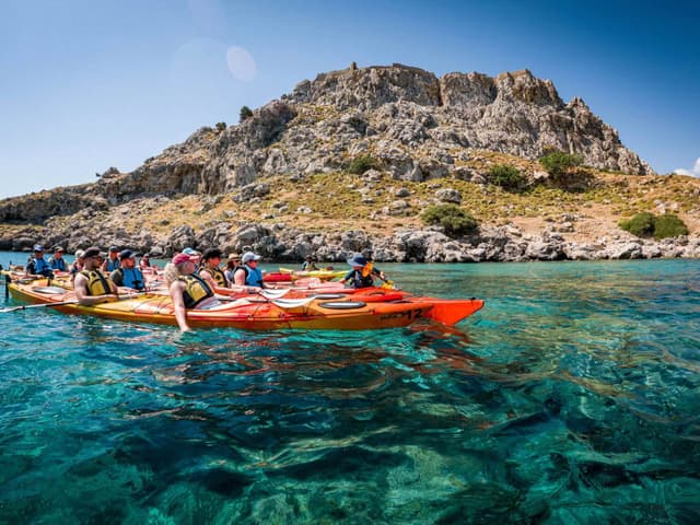 Sea Kayaking Tour - The Red Sand Beach, Greece