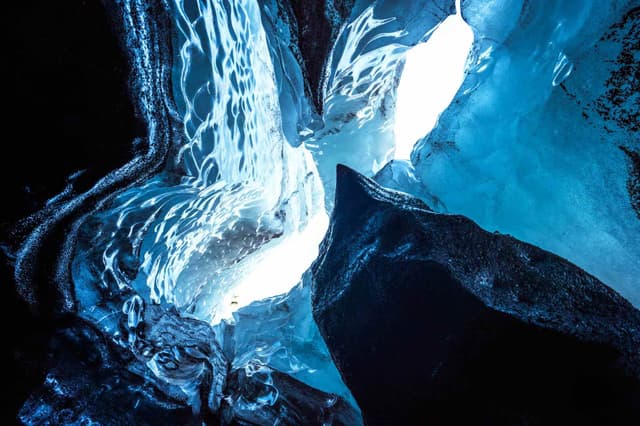 Ice Cave Katla, South Coast Waterfalls & Black Sand Beach Private Tour