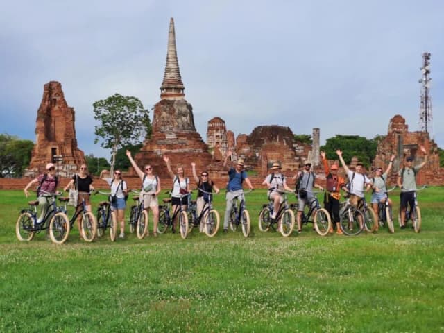 Ayutthaya City Culture - bike ride through the historical park
